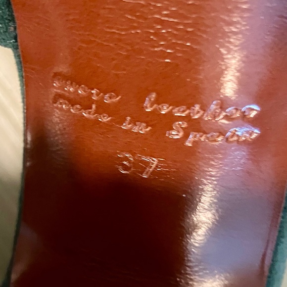 Chie Mihara Green Suede Heels - Picture 6 of 7